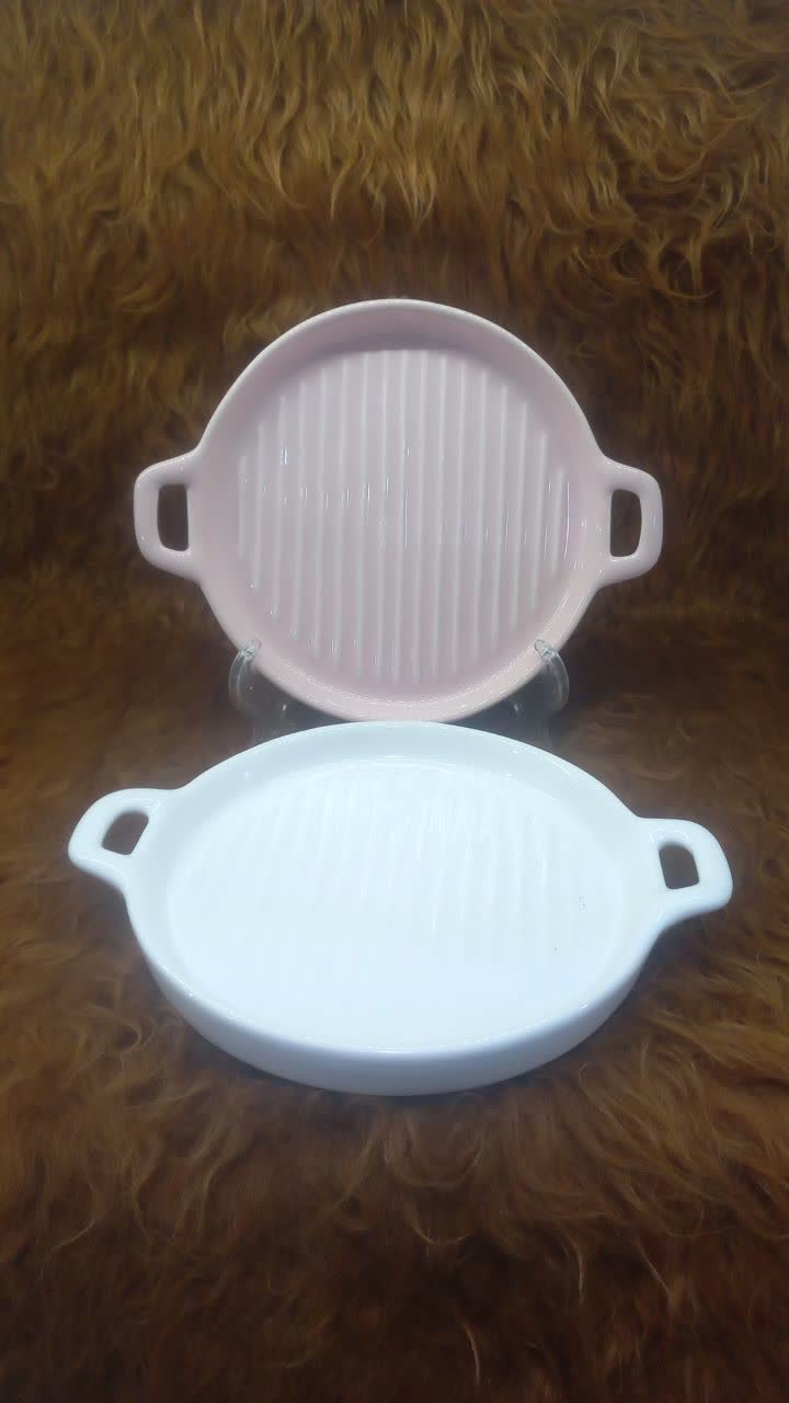 ظرف سراميكي گرد  رنگي